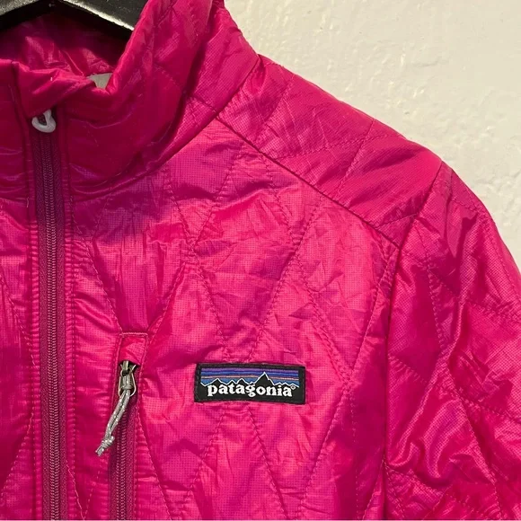 Patagonia Women's Diamond Quilted Pullover Nanopuff Jacket - Pink - Picture 6 of 13